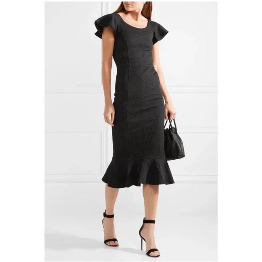 Opening Ceremony Lotus Jacquard Midi Dress